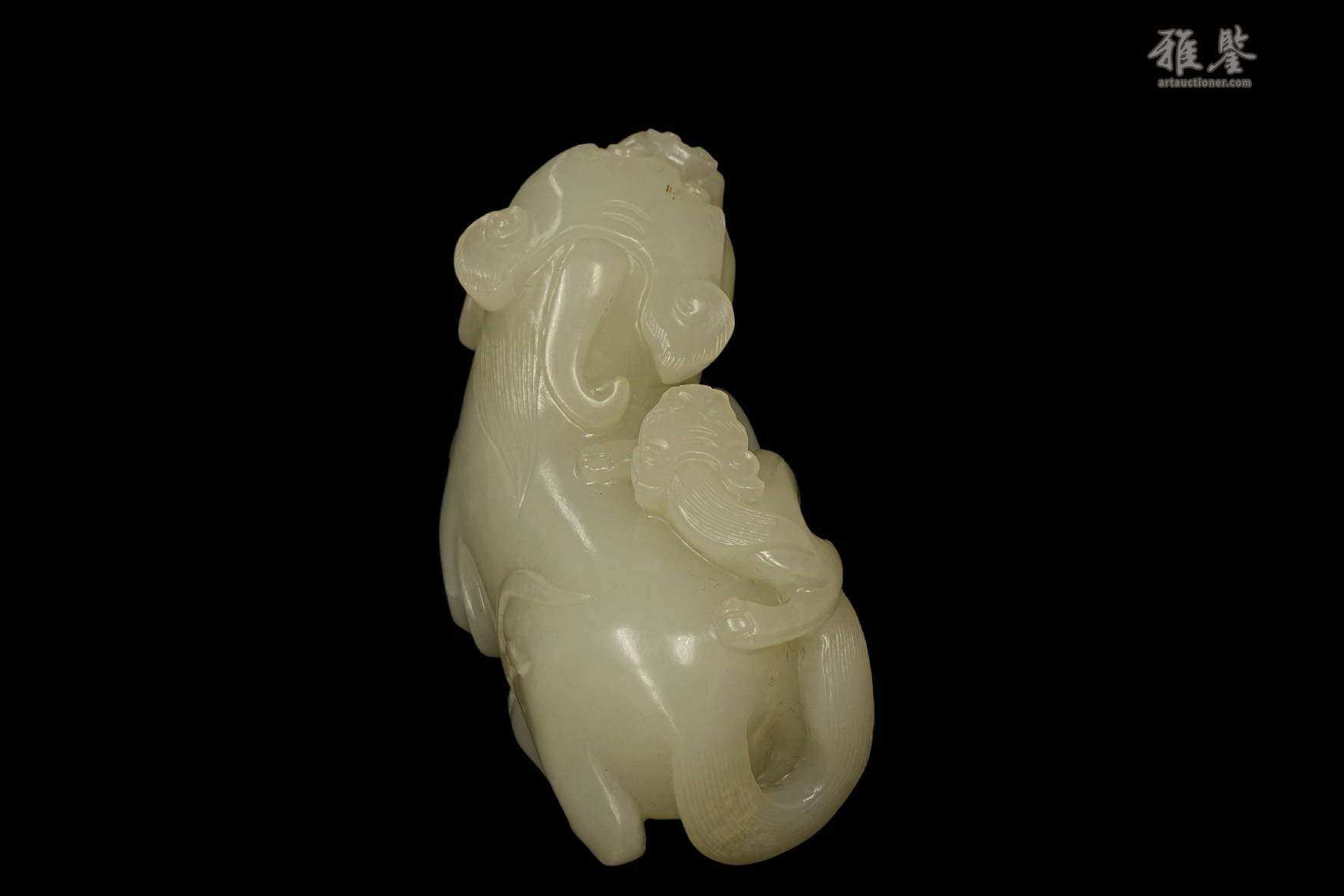 清乾隆双狮